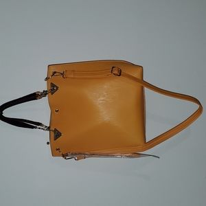 PU Leather Yellow Tote